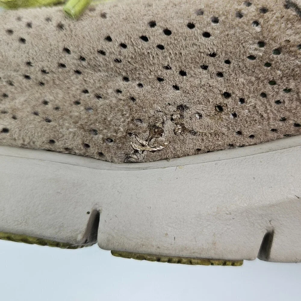 Dansko Elise Tan Perforated Suede Sneaker Walking Shoe EU 38/US 7.5-8